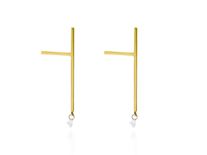 Ohrringe   in 18kt Gelbgold und Diamanten