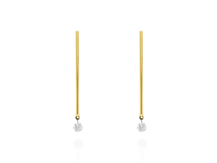 Pendientes de Oro 18Kt ballerina