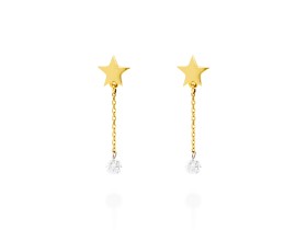 Earrings   in 18kt yellow Gold and diamonds
