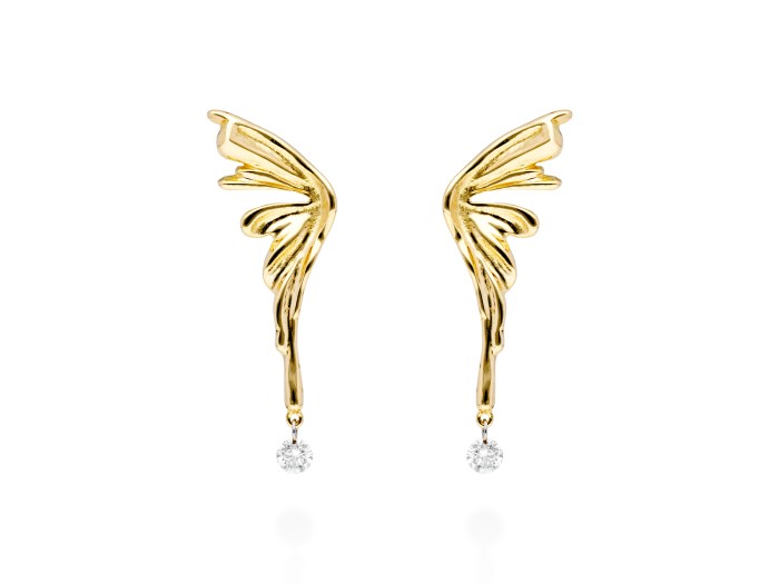 Earrings   in 18kt yellow Gold and diamonds