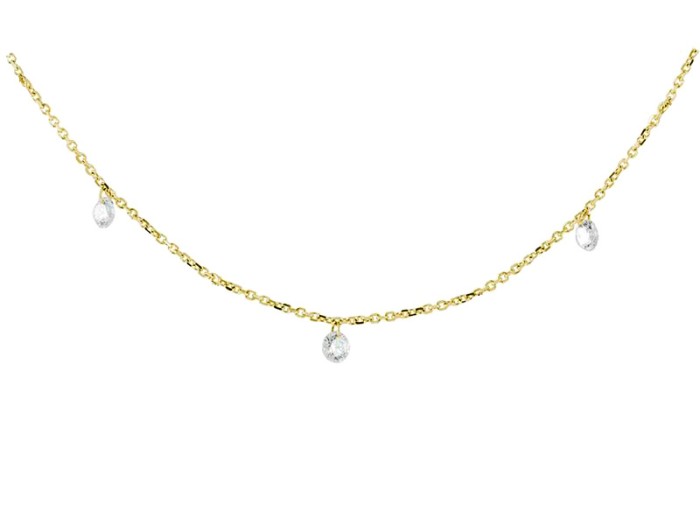 Necklace in 18kt. Gold and diamonds