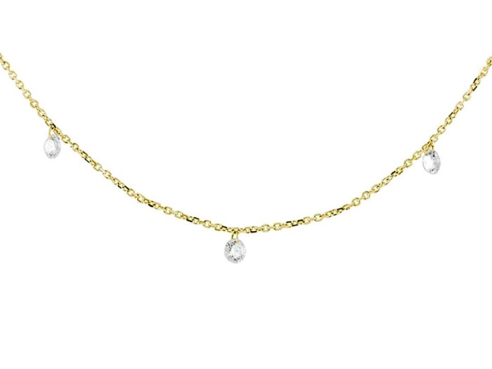 Halskette in 18kt. Gold und Diamanten