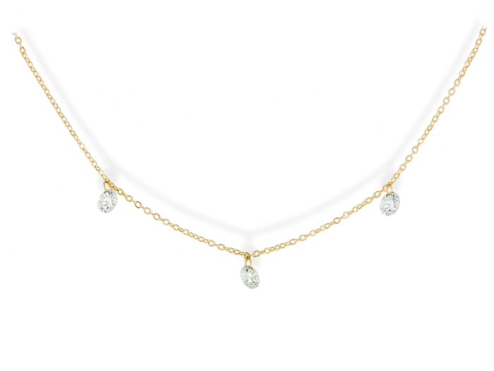 Necklace in 18kt. Gold and diamonds