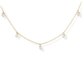 Halskette in 18kt. Gold und Diamanten