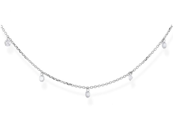 Halskette in 18kt. Gold und Diamanten