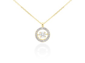 Gargantilla de Oro 18Kt y diamantes ballerina