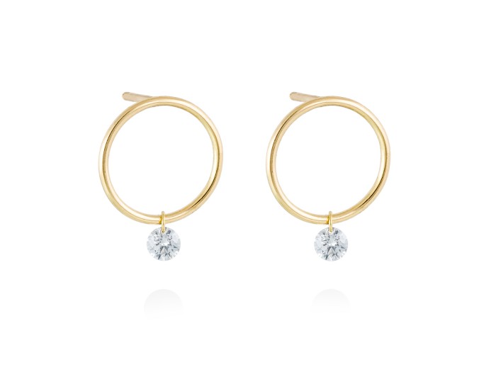 Ohrringe in 18kt. Gold und Diamanten