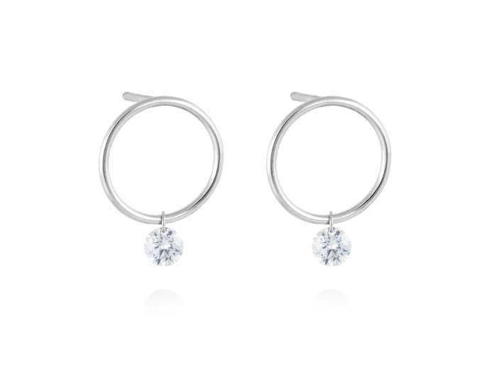 Ohrringe in 18kt. Gold und Diamanten