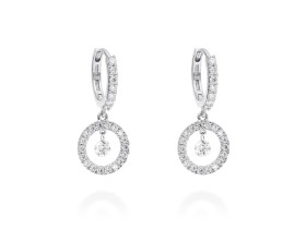 Ohrringe   in 18kt Weißgold und Diamanten