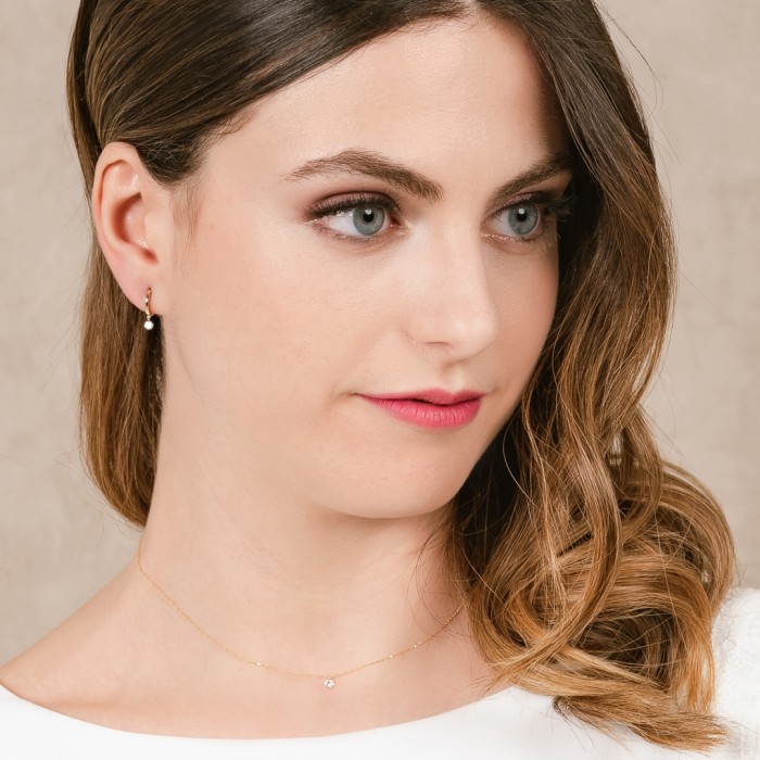 Earrings   in 18kt. Gold and diamonds