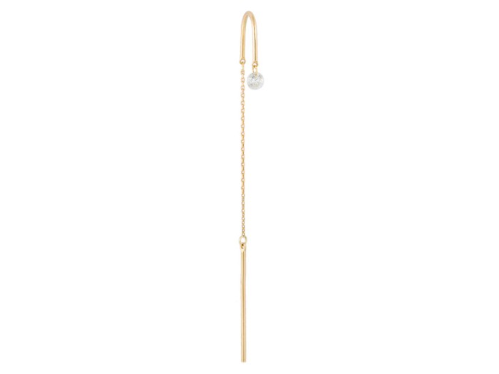 Piercing BALLERINA CADENA in 18Kt Gold und Diamant