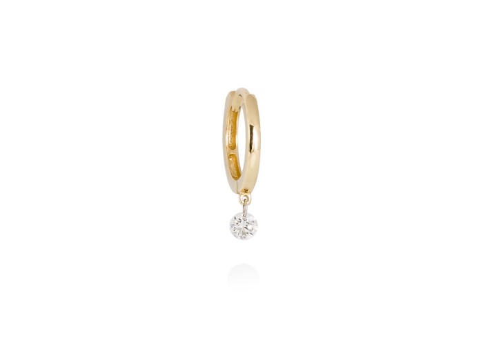 Piercing BALLERINA HOOP in 18kt Gelbgold und Diamant 0.07ct