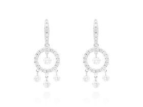Ohrringe   in 18kt Weißgold und Diamanten