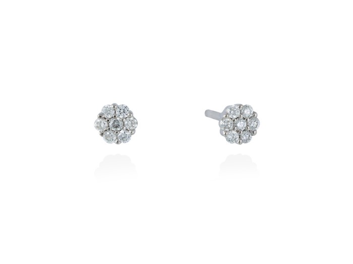 Earrings in 18kt. Gold and diamonds