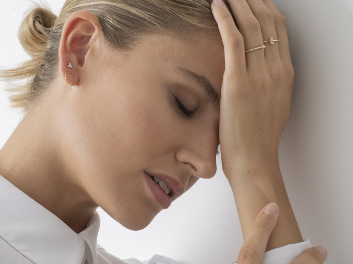 Ohrringe in 18kt. Gold und Diamanten