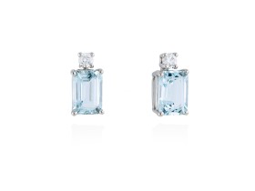 Earrings in 18kt. Gold and diamonds