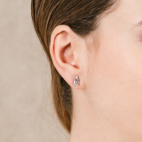 Earrings in 18kt. Gold and diamonds