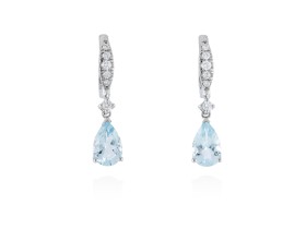 Earrings in 18kt. Gold and diamonds