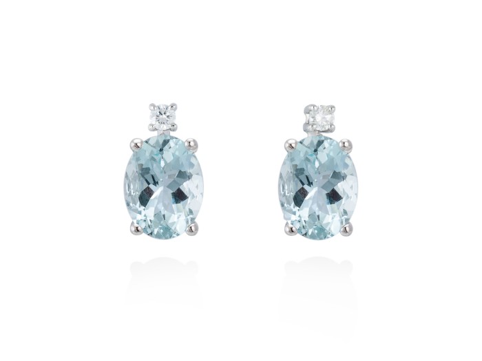 Earrings in 18kt. Gold and diamonds