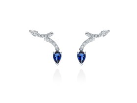 Earrings   in 18kt white Gold