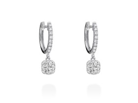Ohrringe   in 18kt Weißgold und Diamanten