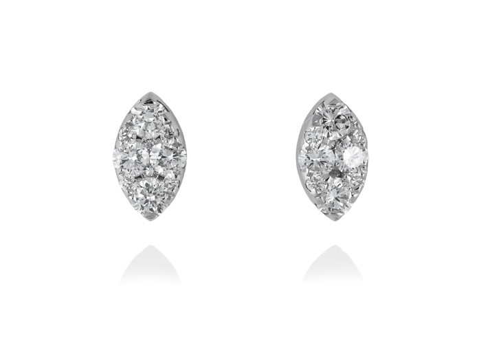 Earrings in 18kt. Gold and diamonds