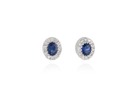 Ohrringe in 18kt. Gold und Diamanten