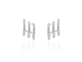 Earrings   in 18kt white Gold and diamonds