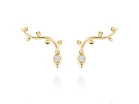 Ohrringe   in 18kt Gelbgold und Diamanten
