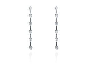 Earrings   in 18kt white Gold and diamonds