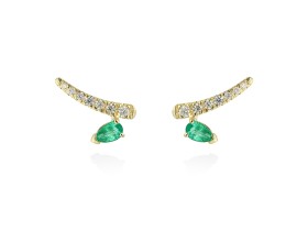 Ohrringe   in 18kt Gelbgold und Diamanten