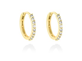 Ohrringe   in 18kt Gelbgold und Diamanten