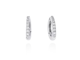 Pendientes   en Oro 18Kt. y diamantes
