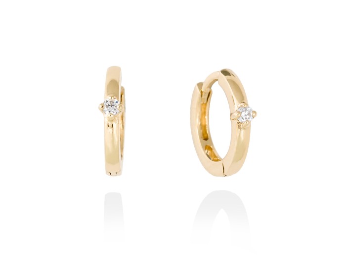 Ohrringe   in 18kt. Gold und Diamanten