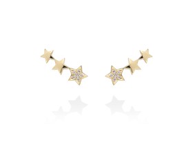 Ohrringe   in 18kt Gelbgold und Diamanten