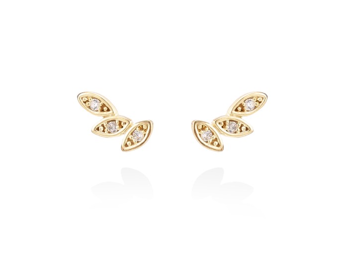 Earrings   in 18kt yellow Gold and diamonds