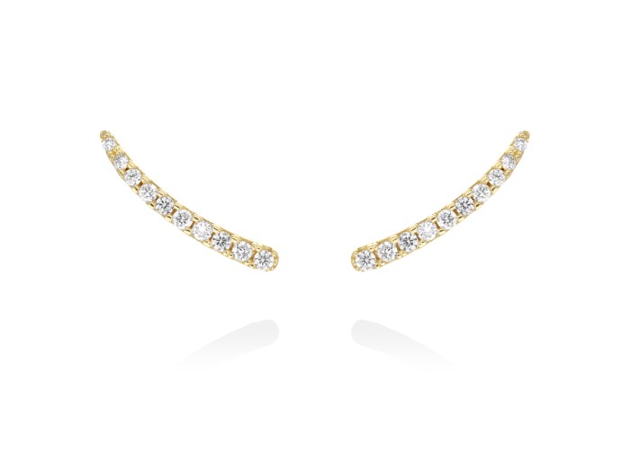 Pendientes   en Oro amarillo 18Kt y diamantes