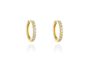 Ohrringe   in 18kt Gelbgold und Diamanten