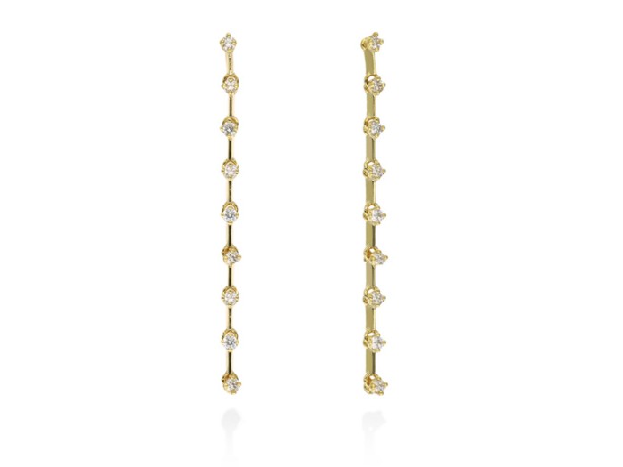 Earrings   in 18kt yellow Gold and diamonds