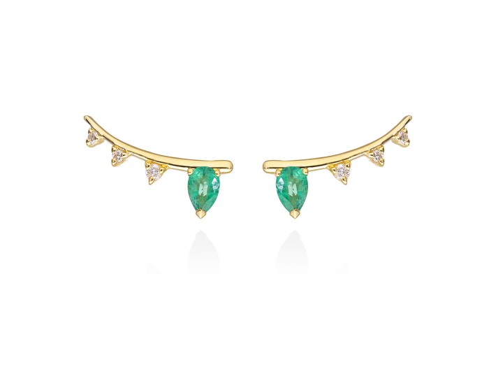 Ohrringe   in 18kt Gelbgold und Diamanten