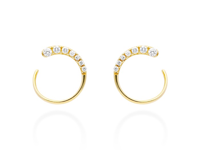 Ohrringe   in 18kt Gelbgold und Diamanten