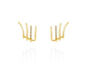 Ohrringe   in 18kt Gelbgold und Diamanten