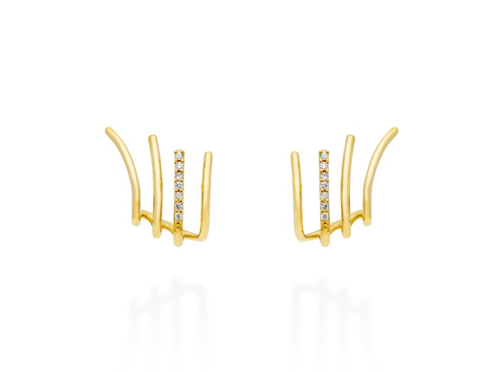Earrings   in 18kt yellow Gold and diamonds