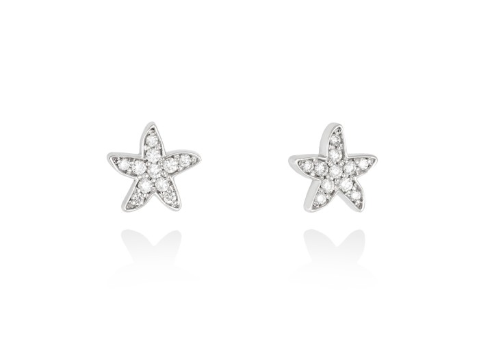 Ohrringe   in 18kt. Gold und Diamanten