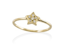 Anillo  en Oro 18Kt. y diamantes