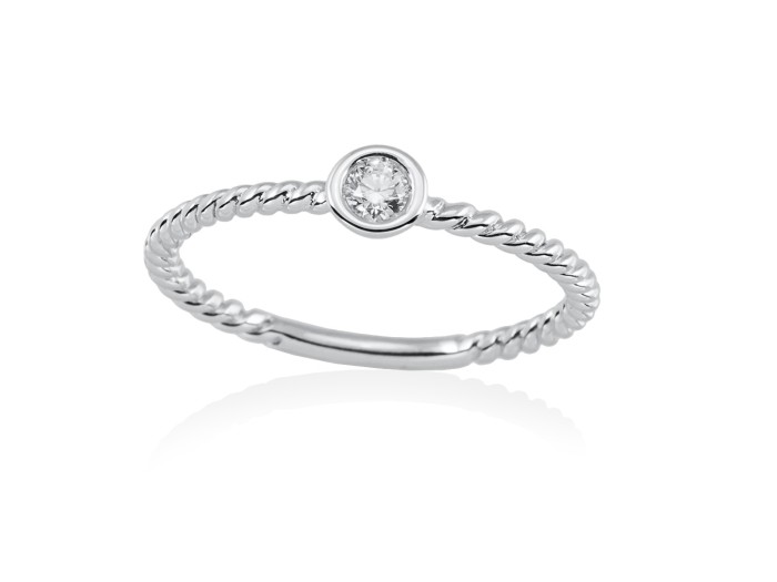 Ring in 18kt. Gold und Diamanten