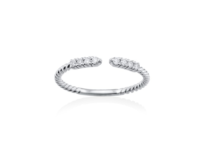 Anillo  en Oro 18Kt. y diamantes