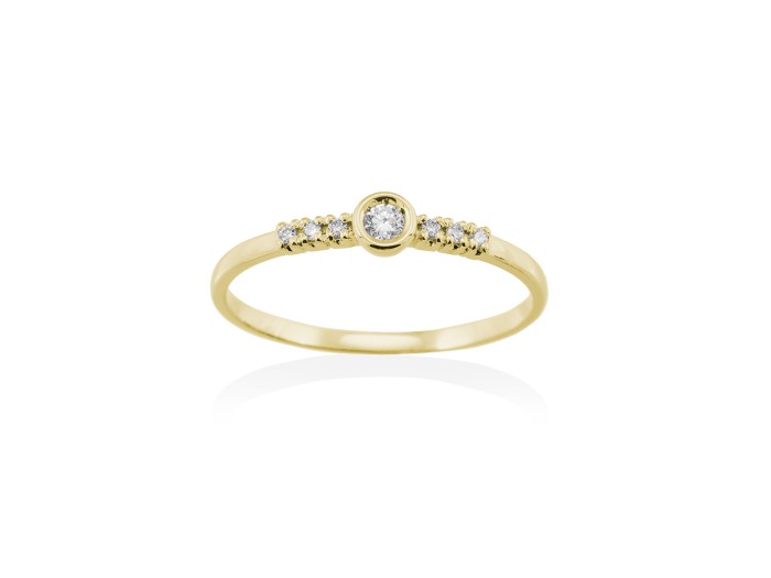 Ring in 18kt. Gold und Diamanten
