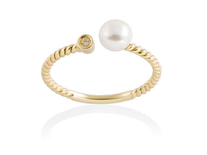 Ring in 18kt. Gold and diamonds