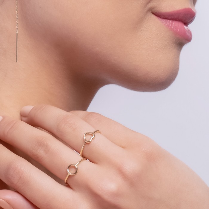 Ring in 18kt. Gold and diamonds